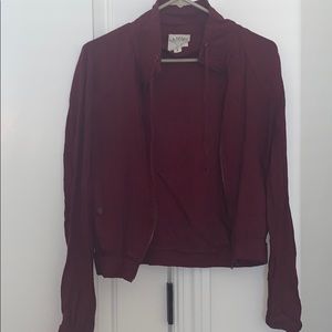 Maroon Zip Up Jacket